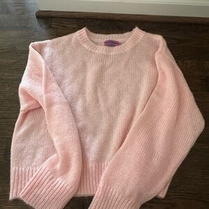 Edikted Soft Pink Crew Neck Sweater